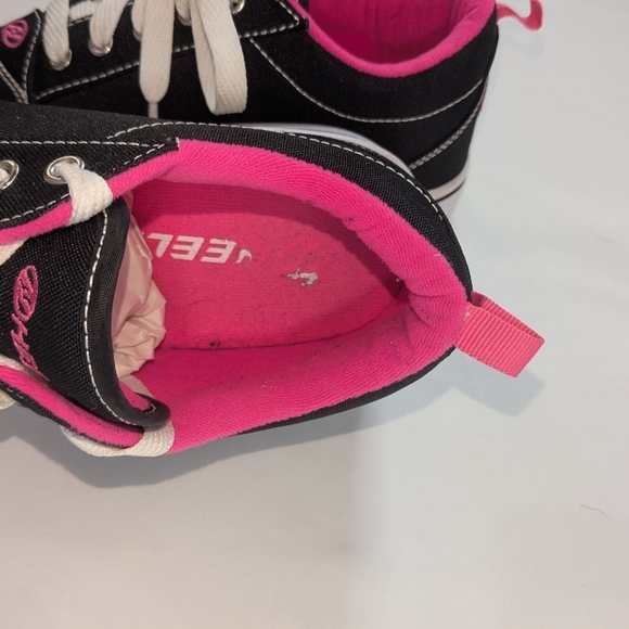 Heelys GR8 Pro 20 Skate Shoe Black and Pink Logo Canvas Sneakers Woman's Size 7 - Picture 7 of 11